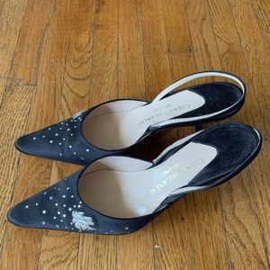 Gianni Milanesi Black Slingback Pumps Size 38